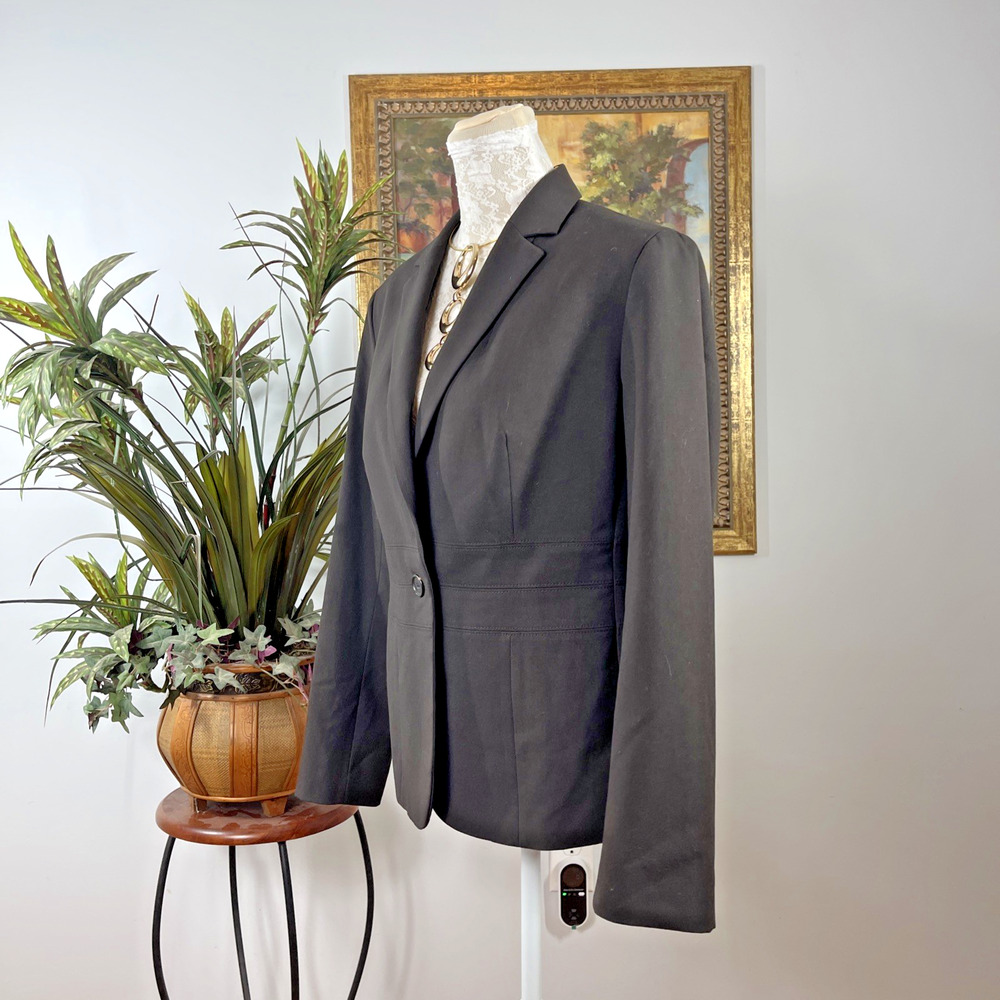 Jones New York Collection Woman Size 8 One Button Office Siren Clueless‎ Preppy - Picture 6 of 10